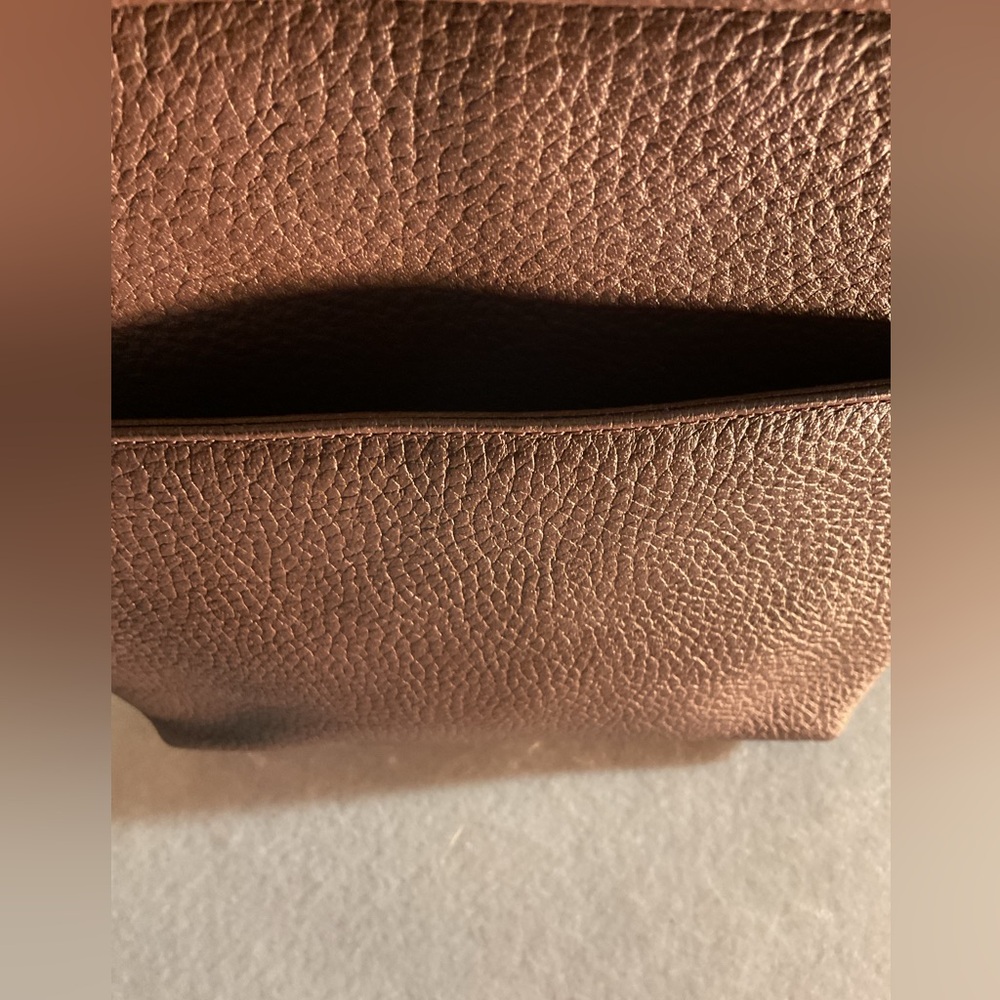 Cole Haan Dark Brown Woven Shoulder Bag - Picture 5 of 6